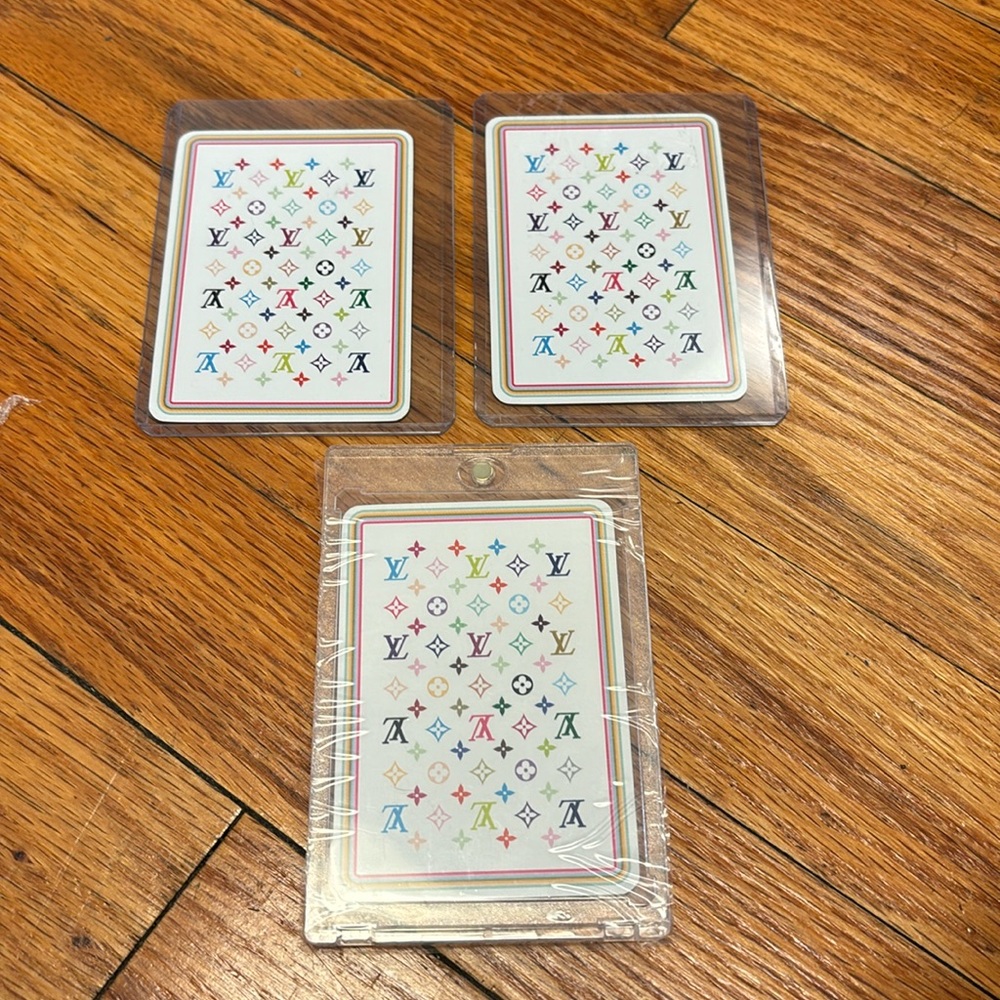 Louis Vouitton Playing Cards in plastic case Set of 3